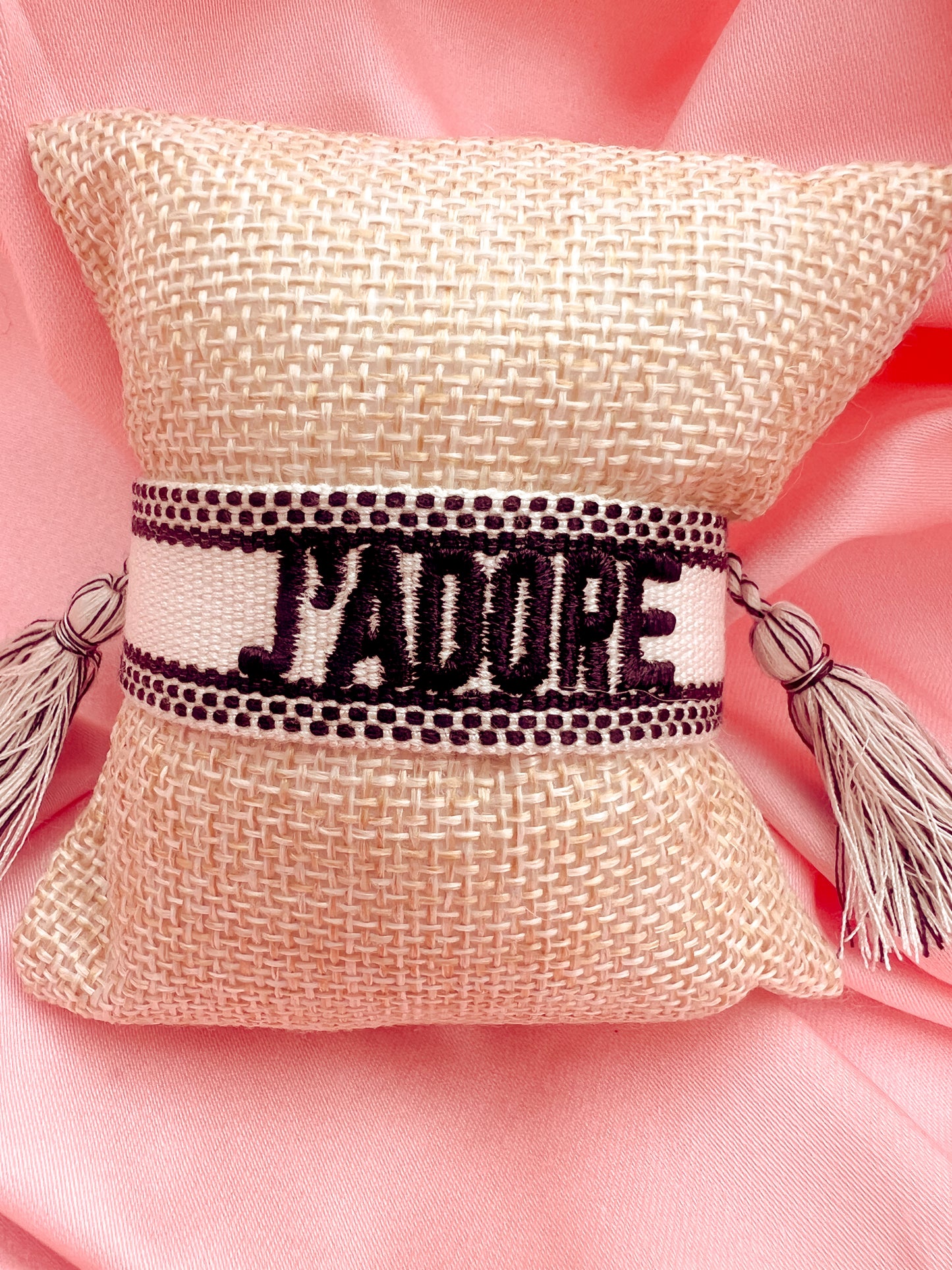 Bracelet « J’adore » Blanc et Noir