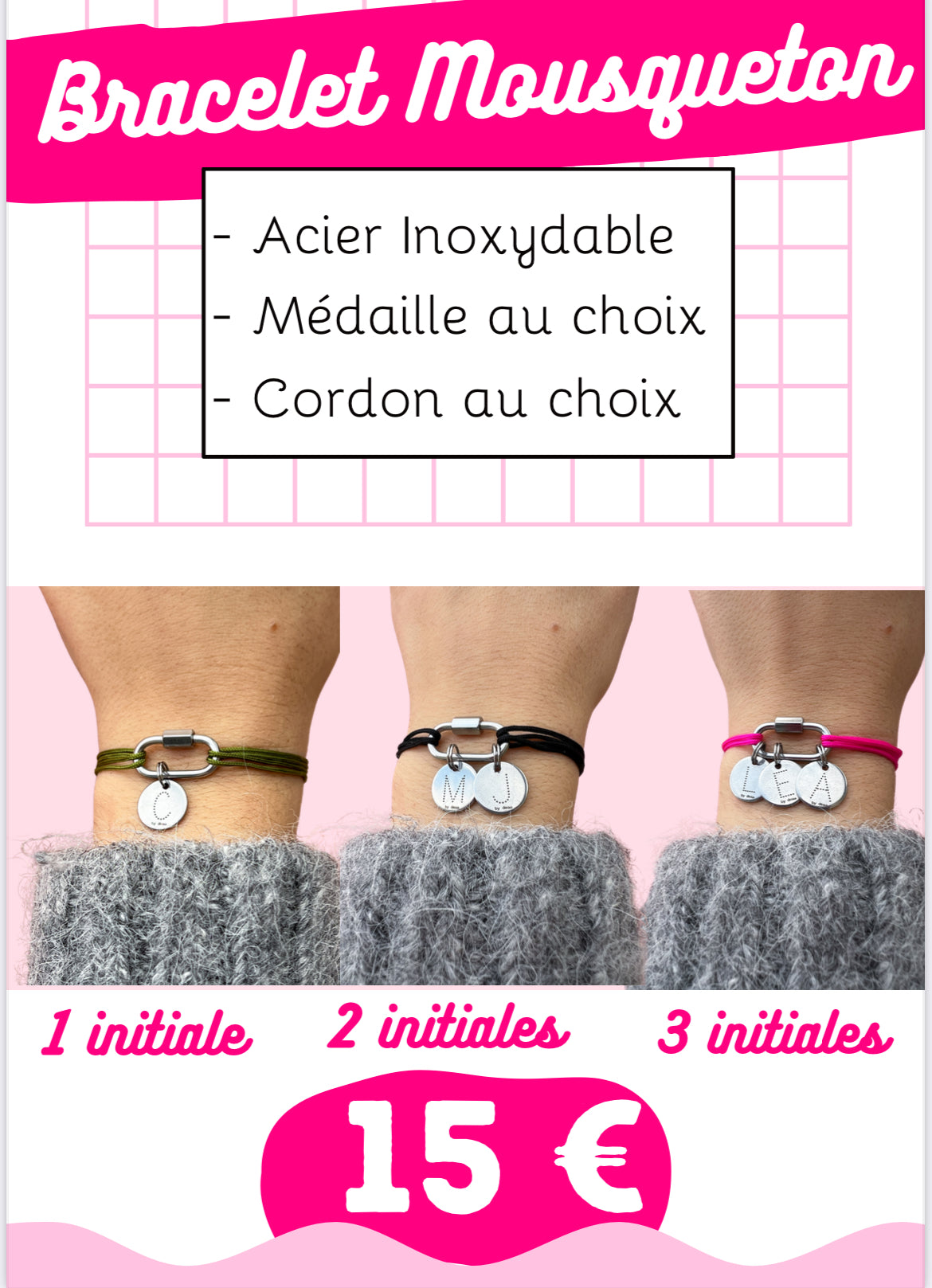 Bracelet mousqueton