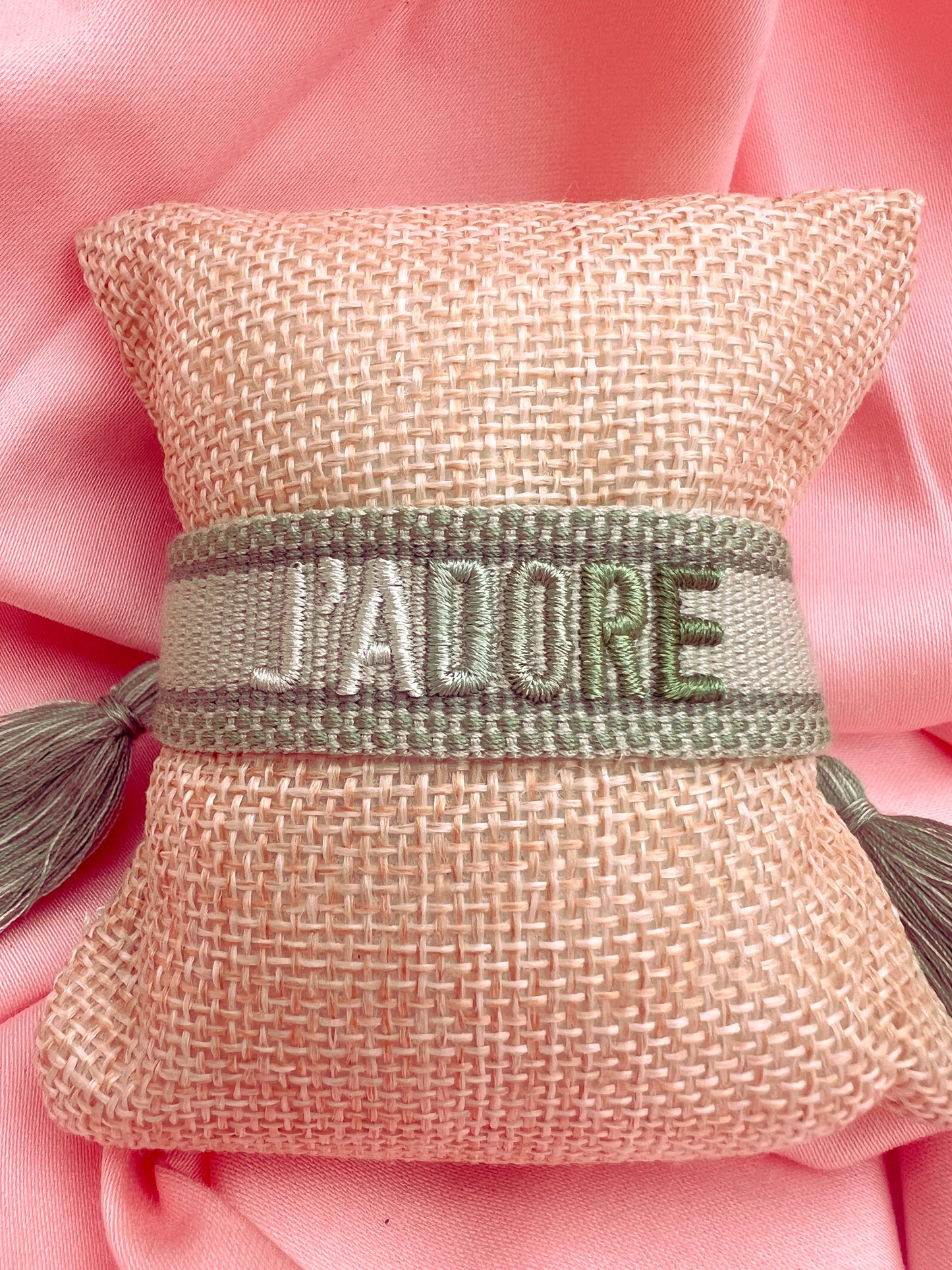 Bracelet « J’adore » Dégradé de Vert