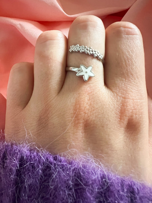 Bague croisée étoile