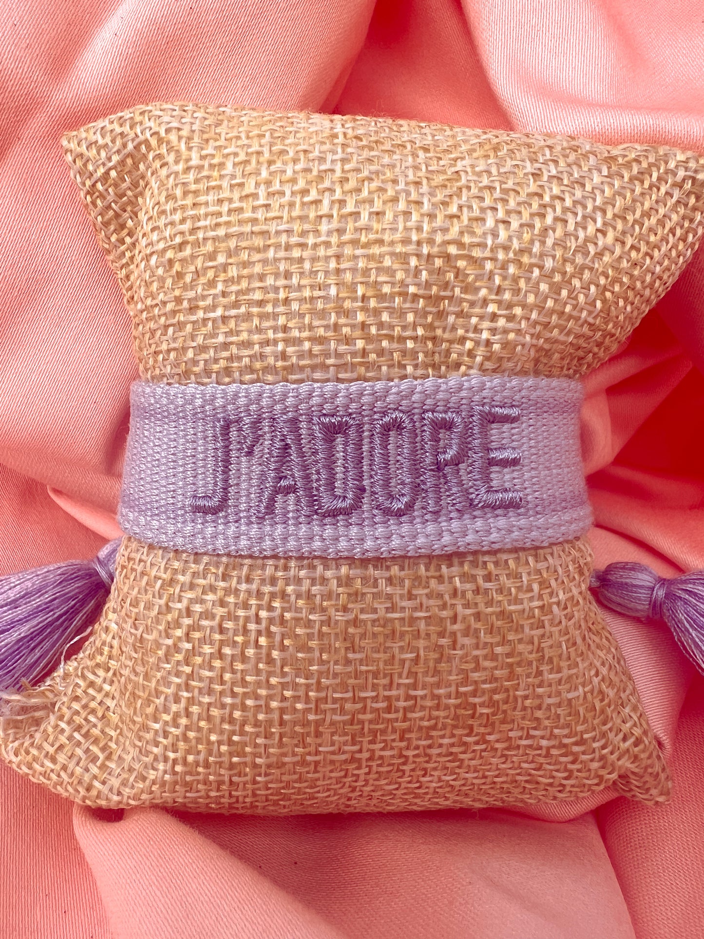 Bracelet « J’adore » Mauve